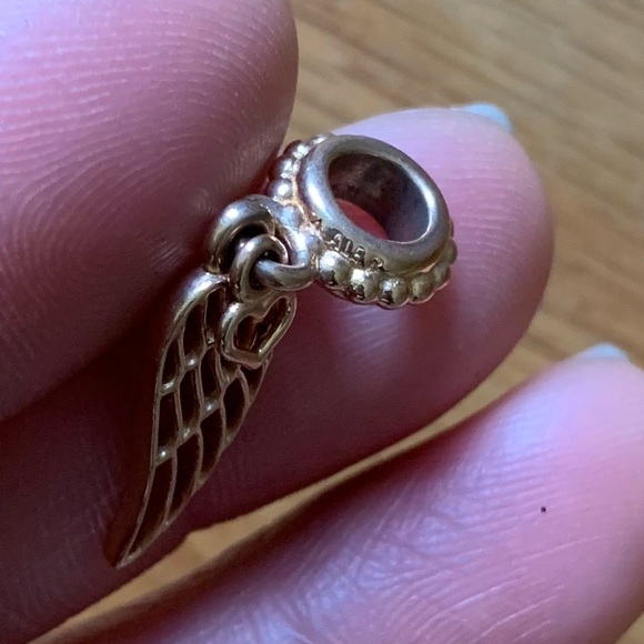 Retired Pandora Rose Love and Guidance Angle Wing Dangle Charm - Picture 7 of 7